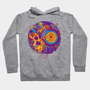 Triad Skull and Dreamcatcher Circle Hoodie